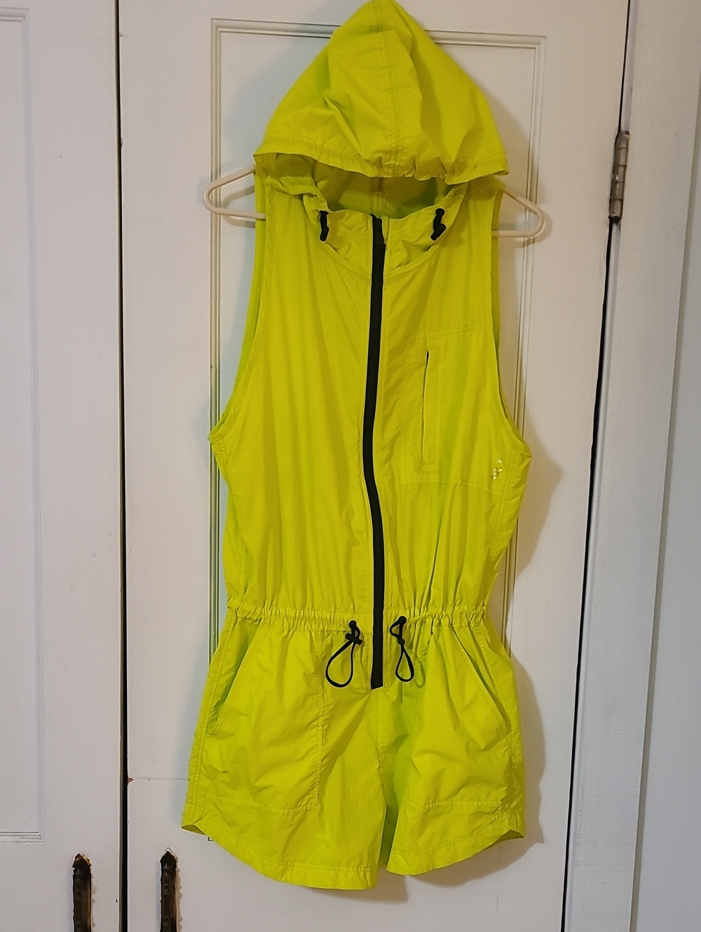 Women's FREE PEOPLE MOVEMENT neon yellow romper in size Medium